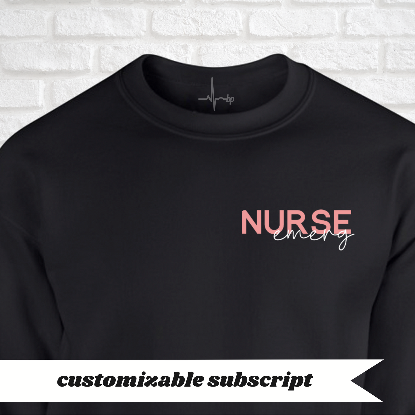 bold creds nurse crewneck
