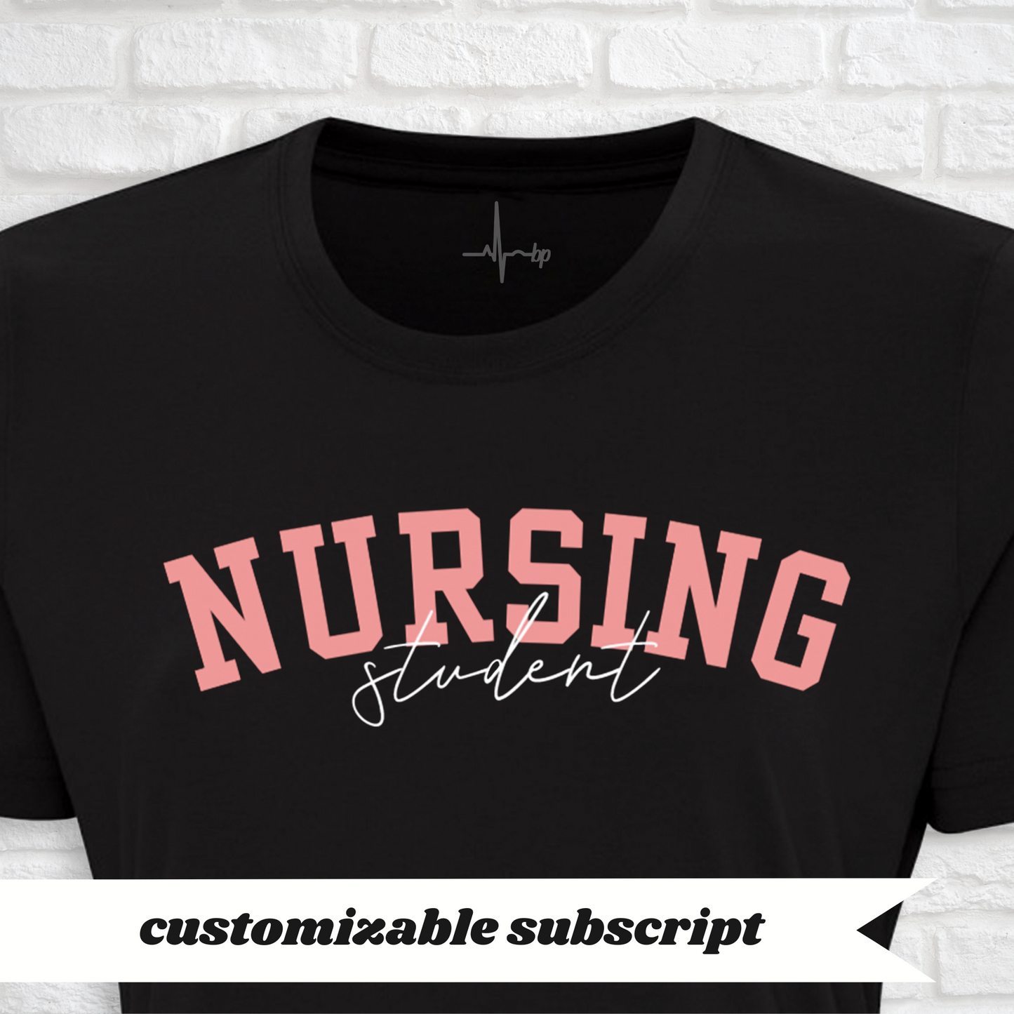 varsity nursing tee