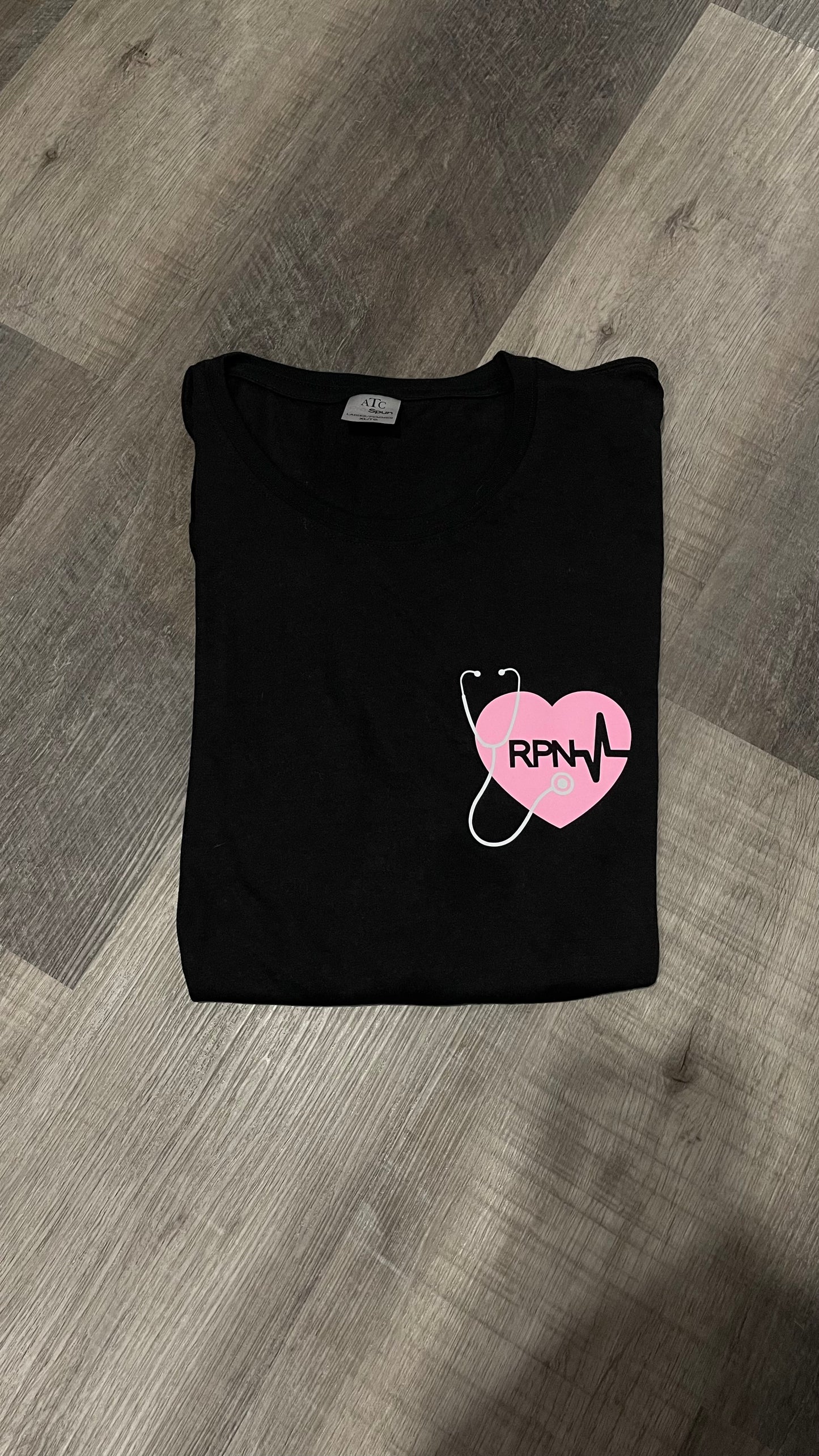 RPN heart stetho - black/light pink